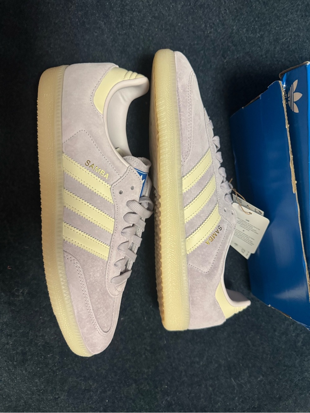 Adidas Original Sambas LILAC Silver Dawn Men’s size 10.5 NIB - Picture 6 of 7